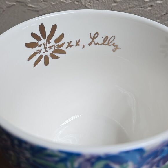 LILLY PULITZER HIGH MAINTENANCE BLUE FLORAL COFFEE MUG SET - Picture 5 of 10